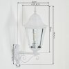 Hongkong outdoor wall light, wall light white, 1-light source