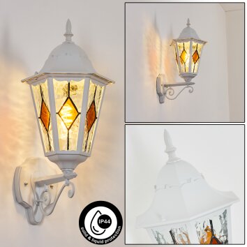 Hongkong outdoor wall light, wall light white, 1-light source