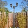Naofe lamp post, path light black, silver, 2-light sources