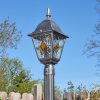 Naofe lamp post, path light black, silver, 1-light source