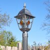 Naofe lamp post, path light black, silver, 1-light source