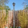 Naofe lamp post, path light black, silver, 1-light source