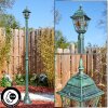 Naofe lamp post, path light green, black, 1-light source