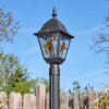 Naofe lamp post, path light black, 1-light source