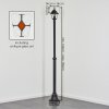 Naofe lamp post, path light black, 1-light source