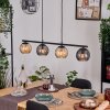 Koyoto hanging light, globe light, pendant light Amber, Smoke-coloured, 4-light sources