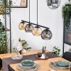 Koyoto hanging light, globe light, pendant light Amber, Smoke-coloured, 4-light sources