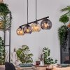 Koyoto hanging light, globe light, pendant light Amber, Smoke-coloured, 4-light sources