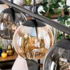 Koyoto hanging light, globe light, pendant light Amber, Smoke-coloured, 4-light sources
