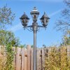 Naofe lamp post, path light black, silver, 3-light sources
