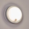 Jelad outdoor wall light, wall light LED silver, 1-light source, Motion sensor