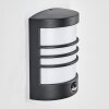 Heran outdoor wall light, wall light LED black, 1-light source, Motion sensor