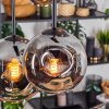Ripoll hanging light, globe light, pendant light Smoke-coloured, 6-light sources