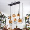 Ripoll hanging light, globe light, pendant light Amber, 6-light sources