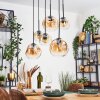 Ripoll hanging light, globe light, pendant light Amber, clear, 6-light sources