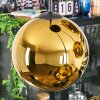 Koyoto hanging light, globe light, Cluster pendant lamp gold, 4-light sources