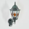 Hongkong outdoor wall light, wall light green, black, 1-light source, Motion sensor