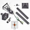 Naofe path light black, 1-light source, Motion sensor