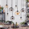 Koyoto hanging light, globe light, pendant light Amber, clear, Smoke-coloured, 8-light sources