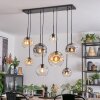 Ripoll hanging light, globe light, pendant light Amber, clear, Smoke-coloured, 8-light sources