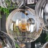 Koyoto hanging light, globe light, pendant light Amber, clear, Smoke-coloured, 8-light sources