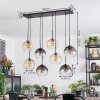 Koyoto hanging light, globe light, pendant light Amber, clear, Smoke-coloured, 8-light sources