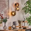 Koyoto globe light, wall light gold, clear, coppery, Smoke-coloured, 3-light sources