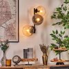 Koyoto globe light, wall light Amber, clear, Smoke-coloured, 3-light sources