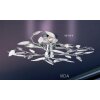Globo VIDA ceiling light chrome, 4-light sources