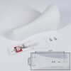 Chieti Wall Light white, 1-light source