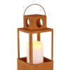 Globo solar light LED rust-coloured, 1-light source