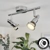 MORGES Ceiling Light LED chrome, 2-light sources