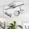 MORGES Ceiling Light LED chrome, 2-light sources