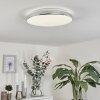 MORGES Ceiling Light LED chrome, white, 1-light source