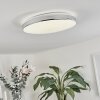 MORGES Ceiling Light LED chrome, white, 1-light source