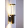 Popoyan exterior wall luminaire LED Stainless steel color, 2-light sources