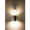Popoyan exterior wall luminaire LED Stainless steel color, 2-light sources