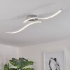 MOHLIN Ceiling Light LED Nickel, white, 2-light sources
