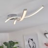 MOHLIN Ceiling Light LED Nickel, white, 2-light sources
