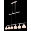 Pendant Light Globo OLLI matt nickel, 6-light sources