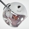 Ripoll ceiling light, globe light Amber, clear, Smoke-coloured, 7-light sources