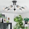 Koyoto ceiling light, globe light 82 cm clear, 7-light sources