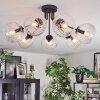 Koyoto ceiling light, globe light 82 cm clear, 7-light sources