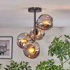 Ripoll ceiling light, globe light Smoke-coloured, 4-light sources