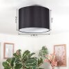 Soungou ceiling light black, white, 1-light source