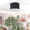Bassagoda ceiling light black, white, 1-light source