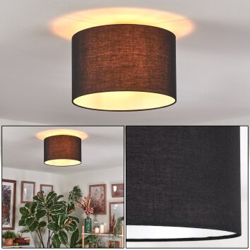 Bassagoda ceiling light black, white, 1-light source