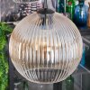 Koyoto hanging light, globe light, Cluster pendant lamp Amber, clear, Smoke-coloured, 4-light sources