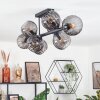Koyoto ceiling light, globe light Smoke-coloured, 8-light sources
