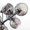 Koyoto ceiling light, globe light Smoke-coloured, 8-light sources